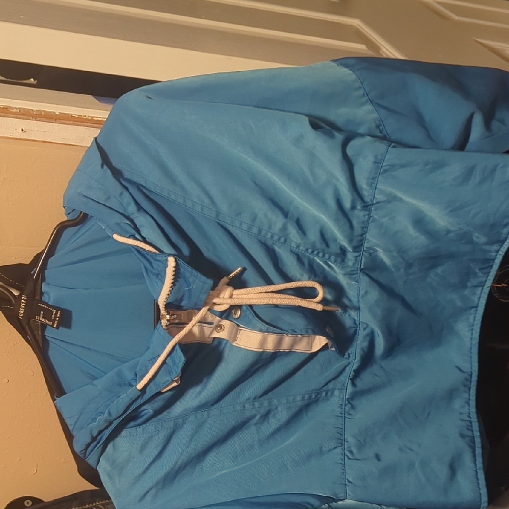 Forever 21 Blue Bomber Jacket
